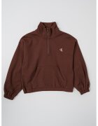 Calvin Klein Суитшърт Punto с къс цип и лого