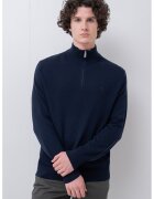 Calvin Klein Пуловер от мерино с къс цип