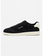 Calvin Klein Велурени спортни обувки Low Cupsole с лого - Зелен/Светло