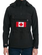 Canadian Peak Дамско софтшел яке Toka - полиестер/еластан - черно - водоустойчиво - със сваляща се качулка