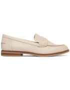 Caprice дамски обувки loafer от естествена кожа - ежедневно - ниска подметка - бежови