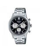 CASIO EDIFICE Мъжки часовник диаметър 47 мм - корпус от неръждаема стомана - верижка от неръждаема стомана - водоустойчивост 10 atm