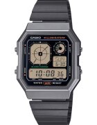 Casio Мъжки часовник Vintage A130WEGG-1AEF - черен - кварцов - водоустойчив до 30 м