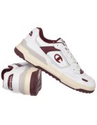 Champion Мъжки спортни обувки - Z89 LOW - бял - вишнев - естествена кожа - синтетичен текстилен материал