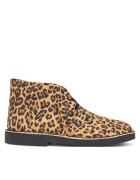 Clarks Дамски боти - Leopard Suede - естествена кожа - многоцветни