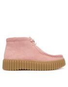 Clarks Дамски боти Torhill Moss - Dusty Rose - естествена кожа