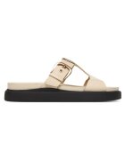 Clarks Дамски чехли - естествена кожа - бежови