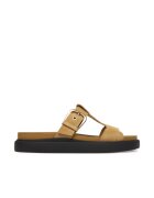 Clarks Дамски чехли - естествена кожа - кафяви