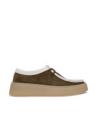 Clarks Дамски мокасини - естествена кожа - зелени
