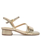 Clarks Дамски сандали естествена кожа - златисти