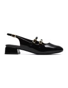 Clarks Кожени лачени пантофки Daiss тип Mary Janes с отворена пета