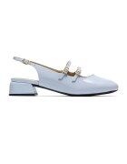 Clarks Кожени лачени пантофки Daiss тип Mary Janes с отворена пета
