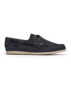 Clarks Мокасини Charmouth от набук - Въглен сиво/Тъмносин