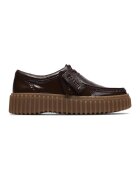 Clarks Кожени обувки Torhill - Тъмнокафяв/Сиво-кафяв/Избеляло черно