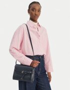 Coccinelle Чанта естествена кожа - синя - One Size INTL - комплект с подвижна презрамка