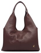 Coccinelle чанта хобо от естествена кожа с магнитно закопчаване - 0000306321151 - червено