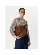 Coccinelle Дамска чанта - естествена кожа - кафява - One Size INTL - комплект с подвижна презрамка и дръжки