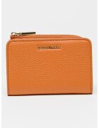 Coccinelle Кожен портфейл с лого - Светлокафяв