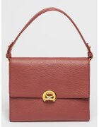 Coccinelle Кожена чанта Binxie с отделяща се презрамка - Червен