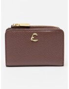 Coccinelle Кожено портмоне C-Me - Тъмно бордо