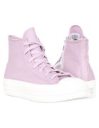 Converse Дамски кецове Chuck Taylor All Star - естествена кожа/текстил - бял/лилав