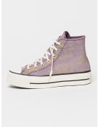 Converse Кецове Chuck Taylor All Star Metallic Twill с равна платформа - Златист/Аметист