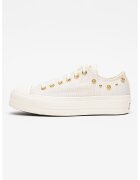 Converse Спортни обувки Chuck Taylor All Star Lift с платформа - Златист/Крем