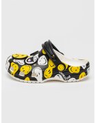 Crocs Крокс с принт Smiley Face - Черен/Жълт
