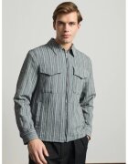 Danger Мъжка риза regular fit сив цвят памук