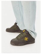DC Shoes кецове от естествена кожа с връзки - зелени