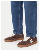 DC Shoes кецове от набук с гумена подметка и връзки - кафяви