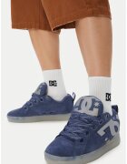 DC Shoes кецове от велур с връзки и лого DC - сини