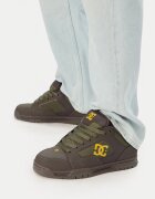 DC Shoes кожени кецове с връзки - зелени
