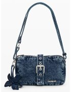 Desigual Чанта за рамо от деним с каишка с тока