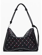 Desigual Чанта за рамо от еко кожа с метални илици