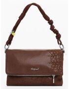 Desigual Чанта за рамо от еко кожа с прегъване