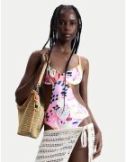 Desigual Дамски бански костюм - многоцветен - синтетичен материал - графичен принт