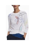 Desigual Дамски пуловер 25wwjf33 - флорален модел