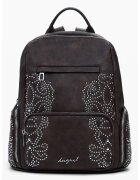 Desigual Раница от еко кожа с джобове с цип