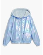 Desigual Яке с качулка и метализиран ефект