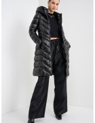 DKNY Дълго капитонирано зимно яке с качулка