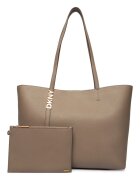 DKNY Дамска чанта - естествена кожа - бежова - Един размер INTL