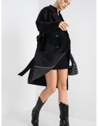 DKNY Палто с вълна със застъпен дизайн