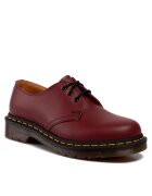Dr Martens Мъжки обувки - естествена кожа - червени - здрава подметка