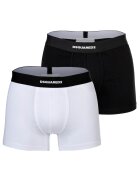Dsquared2 Боксери с памук - 2 чифта - Бял/Черен