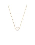 e-Crystal Колие Злато 585 -14К с култивирана перла - верижка 42 см