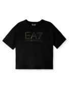 EA7 Детска тениска - Train Visibility Girl Tee Ss - Памук - Черна