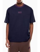 EA7 Тениска унисекс TRAIN 7.0 U TEE SS PRINT - Памук - Синя