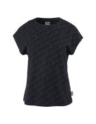 EA7 Тениска за жени - w tee ss allover - 3DTT04-TJUBZ-1200 - Черна