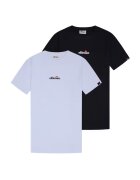 Ellesse Памучни тениски Ollio - 2 части - Бял/Тъмнозелен